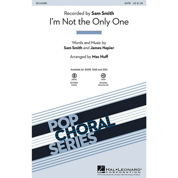 Im Not The Only One Showtrax Cd Pop Choral Series