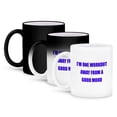thumbnail image 1 of 3dRose, IM ONE WORKOUT AWAY FROM A GOOD MOOD, 11oz Magic Transforming Mug, 1 of 8