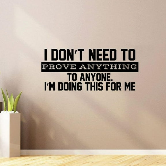 Im Doing This For Me Quote Fitness Workout Success Motivation Quotes Wall Decals Healthy Lifestyle for Girls Boys Gym Home Sports Room Decor Vinyl Wall Art Stickers Decoration Size (15x30 inch)