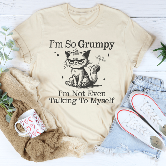 Im So Grumpy Im Not Even Talking To Myself Tee Soft Cream S Peachy Sunday T-Shirt