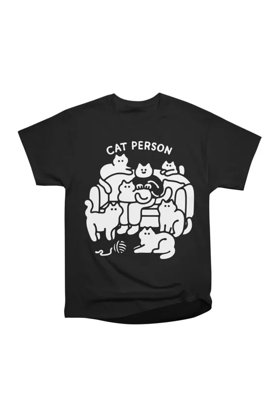 Im Something of a Cat Person T-Shirt Tee Gift For Him Merch For Her Apparel For Friend