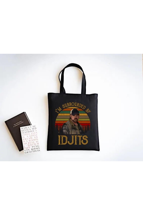 Im Surrounded By Idjits Supernatural Winchester Brothers Fan Tote Bag, a gift just for you