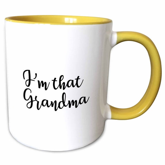 Im That Grandma 15oz Two-Tone Yellow Mug mug-336486-13