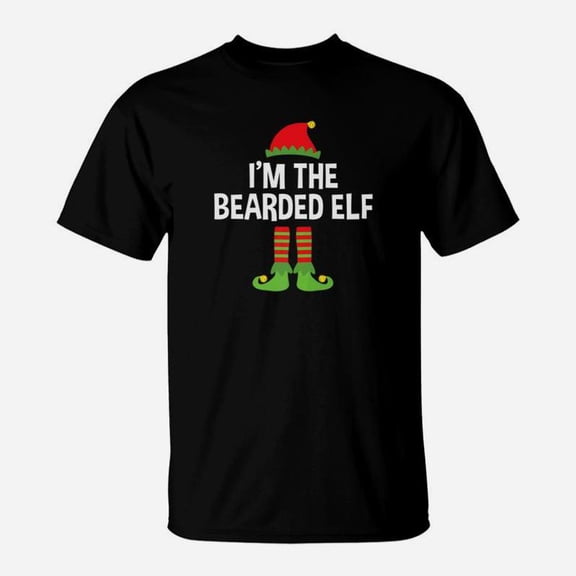 Im The Bearded Elf Couples Christmas TShirt