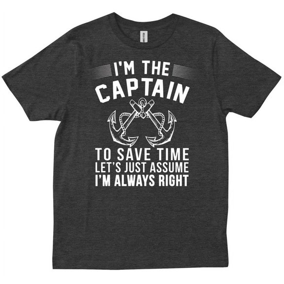 Im The Captain To Save Time Captain Of The Boat Funny Boating Quotes T-Shirt Unisex S-5XL Hot Trending Shirt, Vintage Birthday Gift