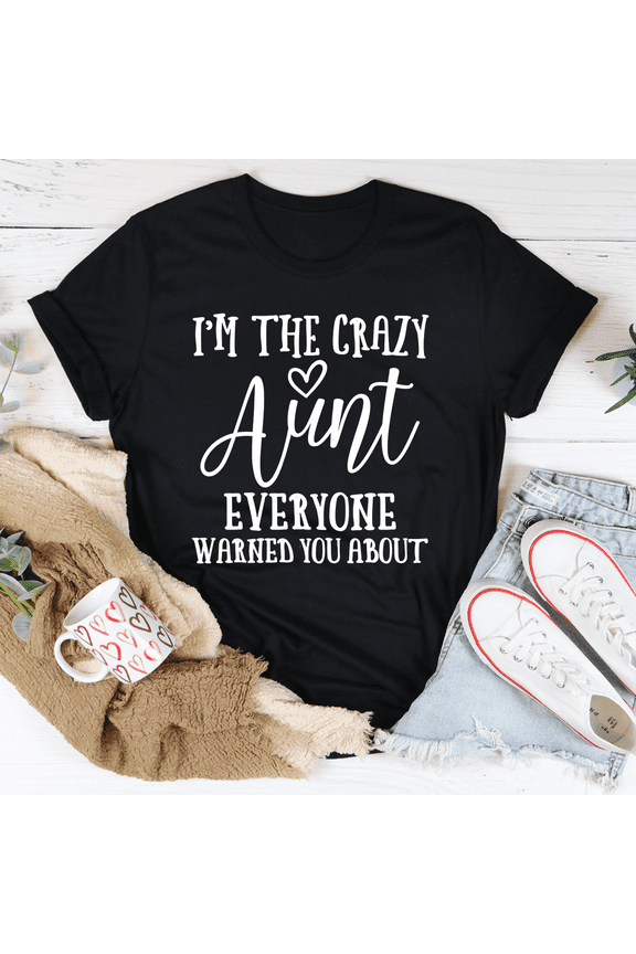 Im The Crazy Aunt Tee Mauve S Peachy Sunday T-Shirt