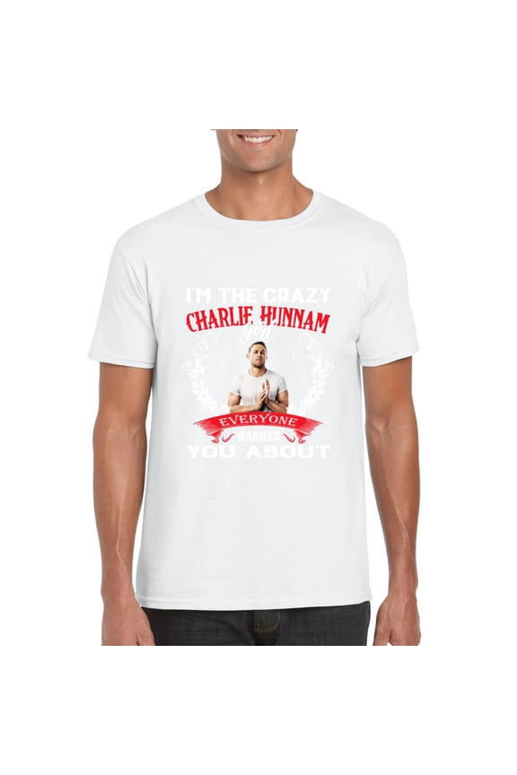 Im The Crazy Charlie Hunnam Girl Actor Sons Of Anarchy T-Shirt, for men & women, up to size 5XL