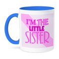 thumbnail image 1 of 3dRose, Im the Little Sister Pink, 11oz Two-Tone Blue Mug, 1 of 7