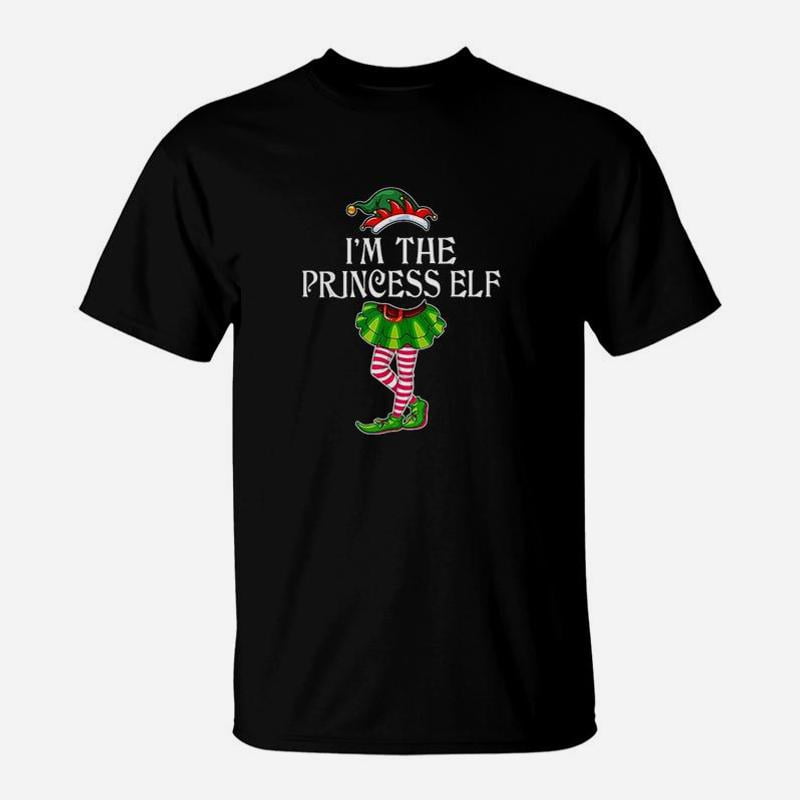 Im The Princess Elf Christmas Matching Family Group Funny TShirt