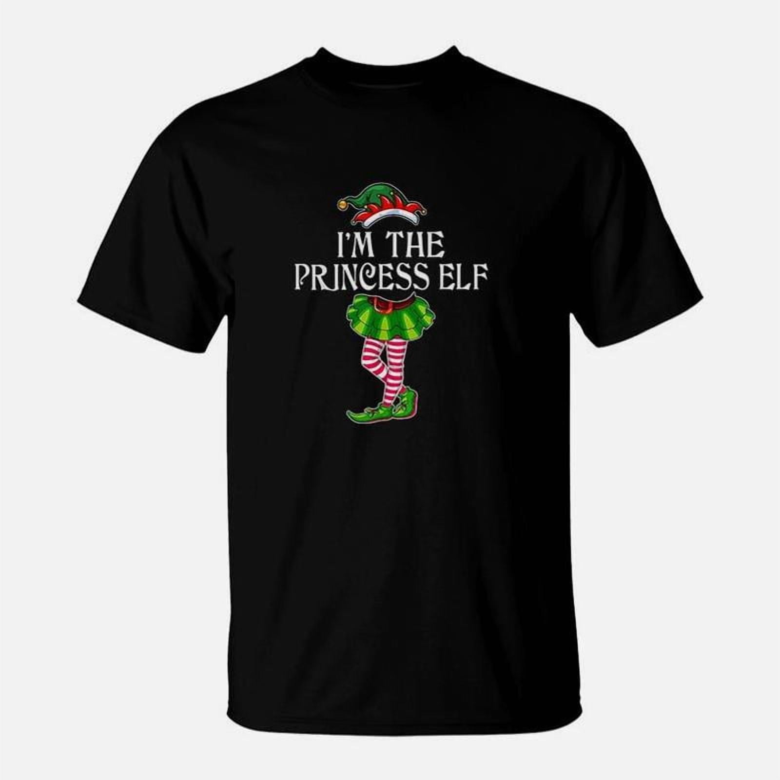 Im The Princess Elf Christmas Matching Family Group Funny TShirt
