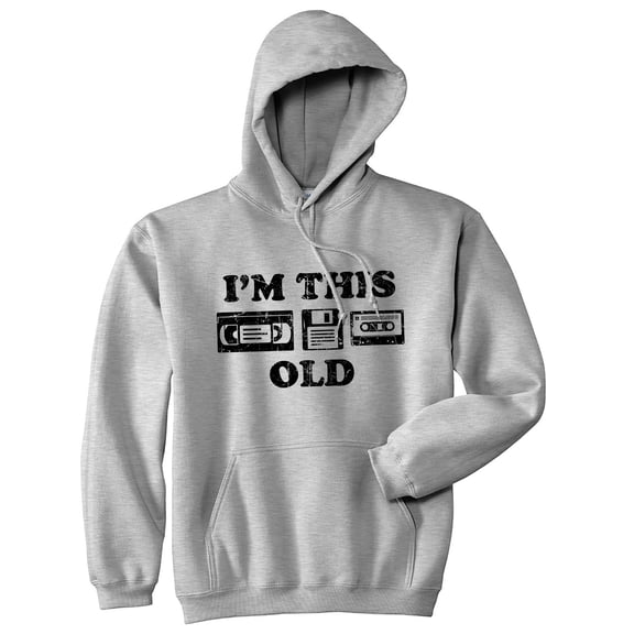 Im This Old Unisex Hoodie Funny Sarcastic Retro Video Tape Hooded Sweatshirt
