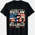 Im Voting For the Outlaw and the Hillbilly 2024 US Flag TShirt