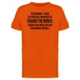 thumbnail image 1 of Im Wise, I Am Changing Myself Tee Men's -Image by Shutterstock, 1 of 1