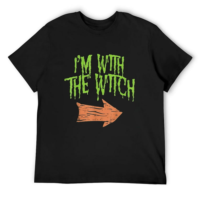 Mens Im With The Witch Funny Husband Halloween Costume For Couple T-Shirt Mens Im With The Witch Funny Husband Halloween Costume For Couple T-Shirt