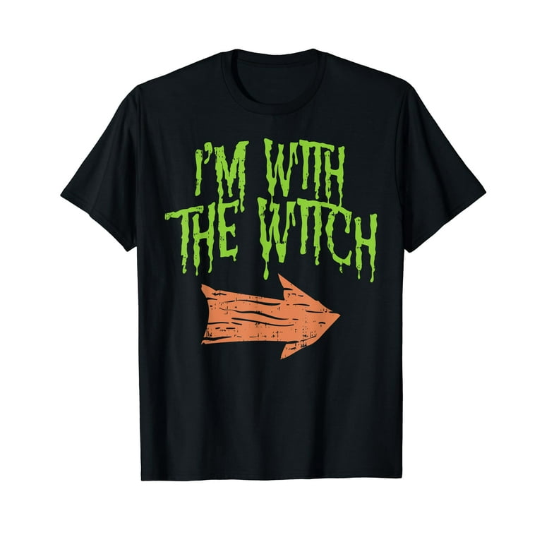 Mens Im With The Witch Funny Husband Halloween Costume For Couple T-Shirt Mens Im With The Witch Funny Husband Halloween Costume For Couple T-Shirt