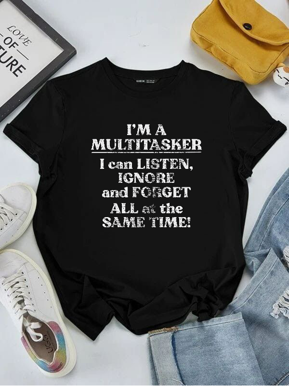 Im a Multitasker Funny Sarcastic Novelty Humor Mens Tee Unisex T-Shirt, S-5XL