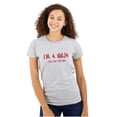 thumbnail image 1 of Im a Ninja You Cant See Me Fighter Womens Slim Fit Graphic Tee Brisco Brands S, 1 of 5