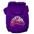 thumbnail image 1 of Im a Princess Screen Print Pet Hoodies, Purple - Extra Small 8, 1 of 1