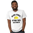 thumbnail image 1 of Im into Fitness Taco In My Mouth Gym Men's Graphic T Shirt Tees Brisco Brands S, 1 of 4