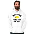 thumbnail image 1 of Im into Fitness Taco In My Mouth Gym Unisex Plus Fleece Graphic Hoodie Brisco Brands 3X, 1 of 5