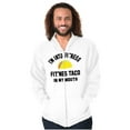 thumbnail image 1 of Im into Fitness Taco In My Mouth Gym Unisex Fleece Graphic Zip Up Hoodie Brisco Brands 2X, 1 of 5