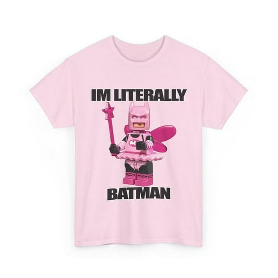 Im literally batman funny superhero unisex T-shirt ,Dark Heather Color,Size 3XL