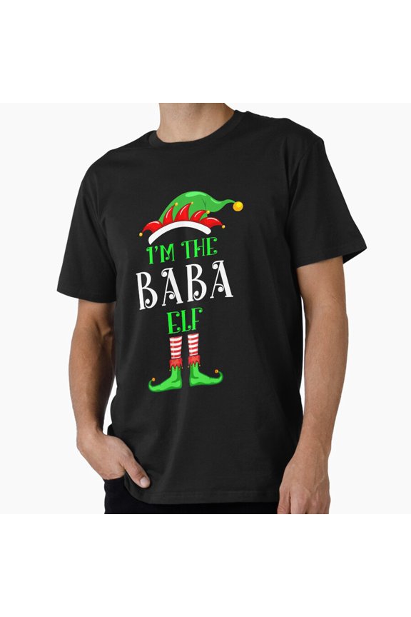 Im the Baba Elf Family Matching Festive Holiday Graphic Tee Shirt,for men & women up to 5XL
