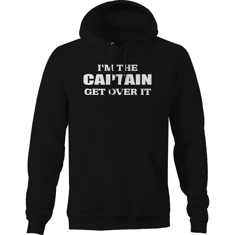 Im the Captain Fishing Boat Hoodies for Men Large Black 