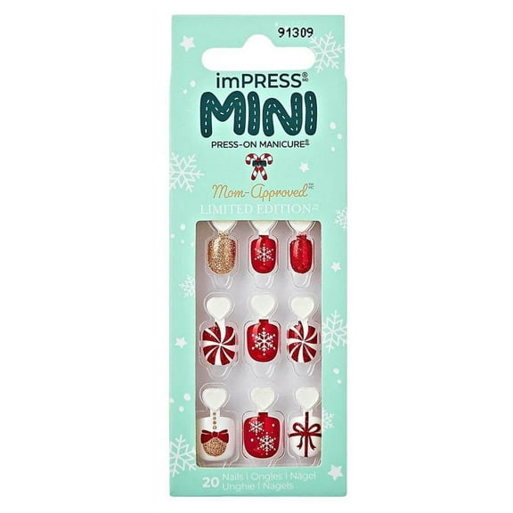 ImPRESS Mini Press On Manicure Snow Day 91309