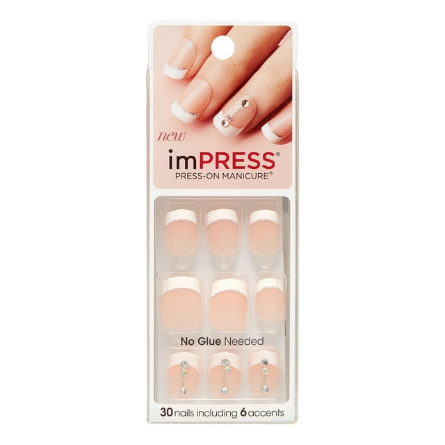 ImPRESS Press-on Nails Gel Manicure - Breathe - Walmart.com