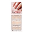 thumbnail image 1 of ImPRESS Press-on Nails Gel Manicure - French Manicure, Queen B, 1 of 6