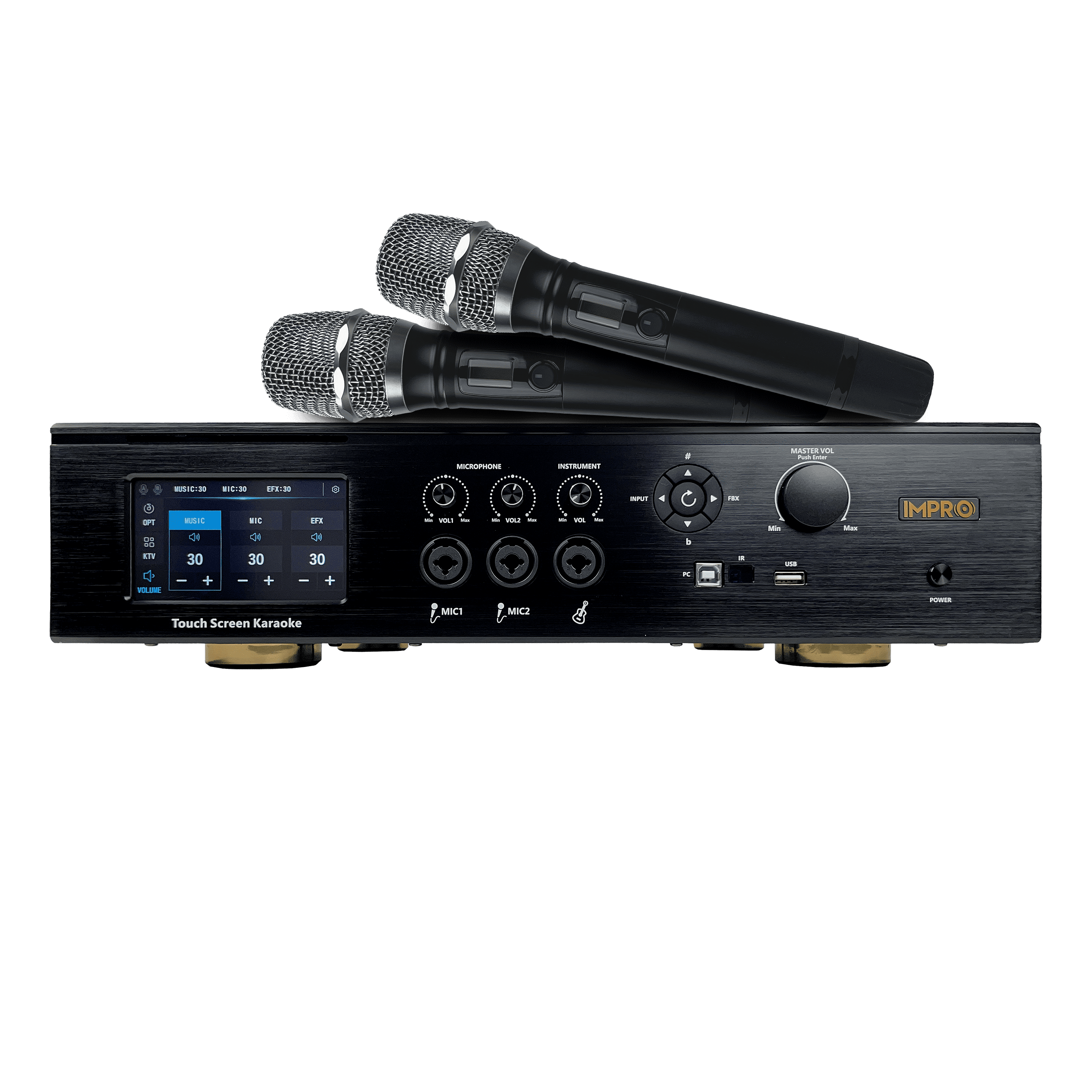 ImPro MA8 Pro 1800W 5in1 Karaoke Amplifier Mixer, Equalizer, Feedback Reducer, and 2