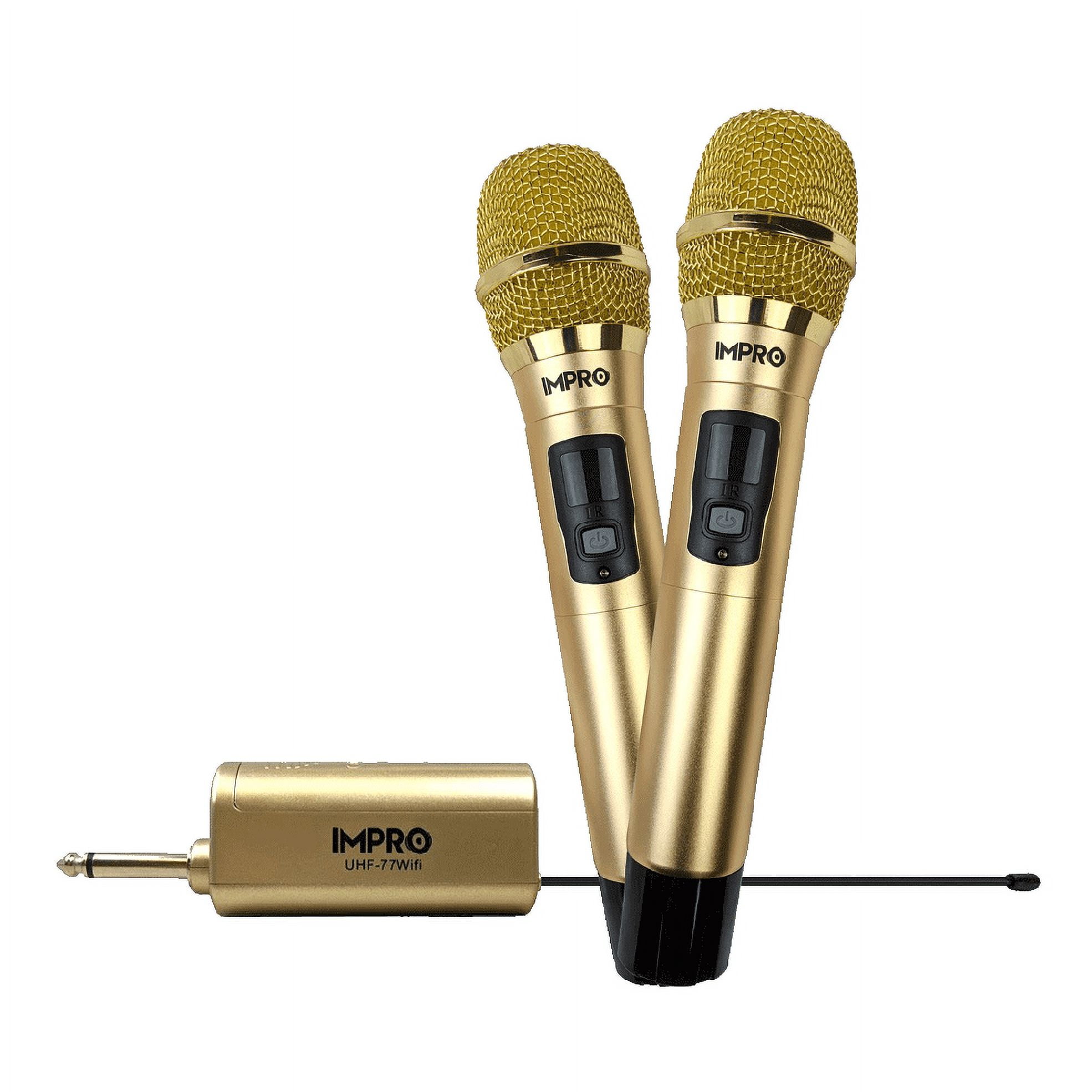 プロフェッショナルワイヤレスマイクロフォン ImPro UHF-77Wifi Pro Wireless Microphones, Stage/Home Studio, 6