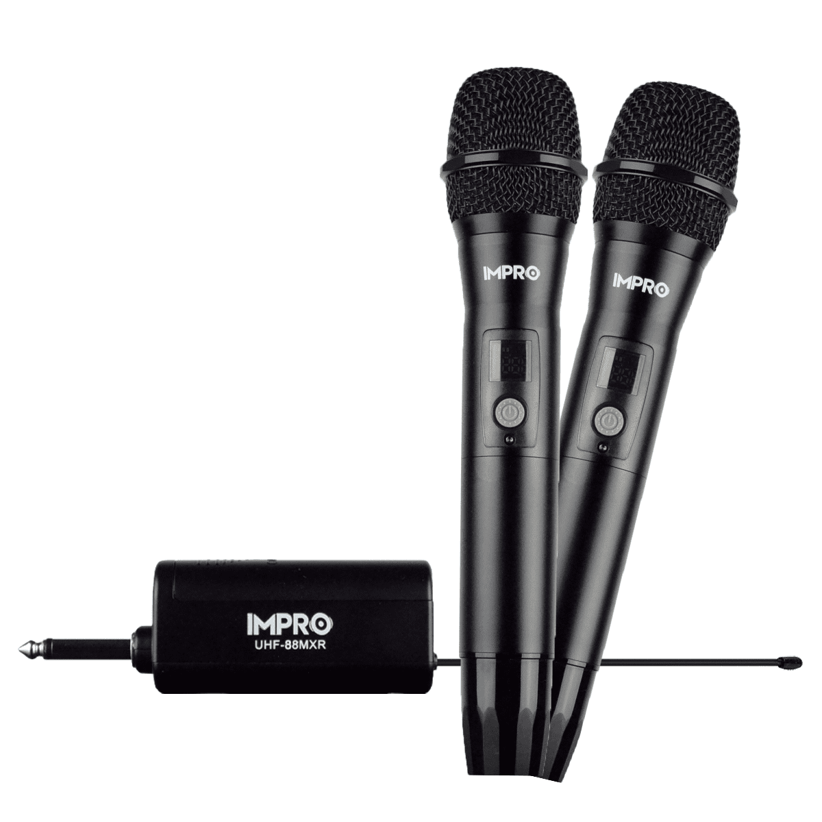 ImPro UHF-88MXR Professional UHF Wireless Microphones with Echo (Black)
