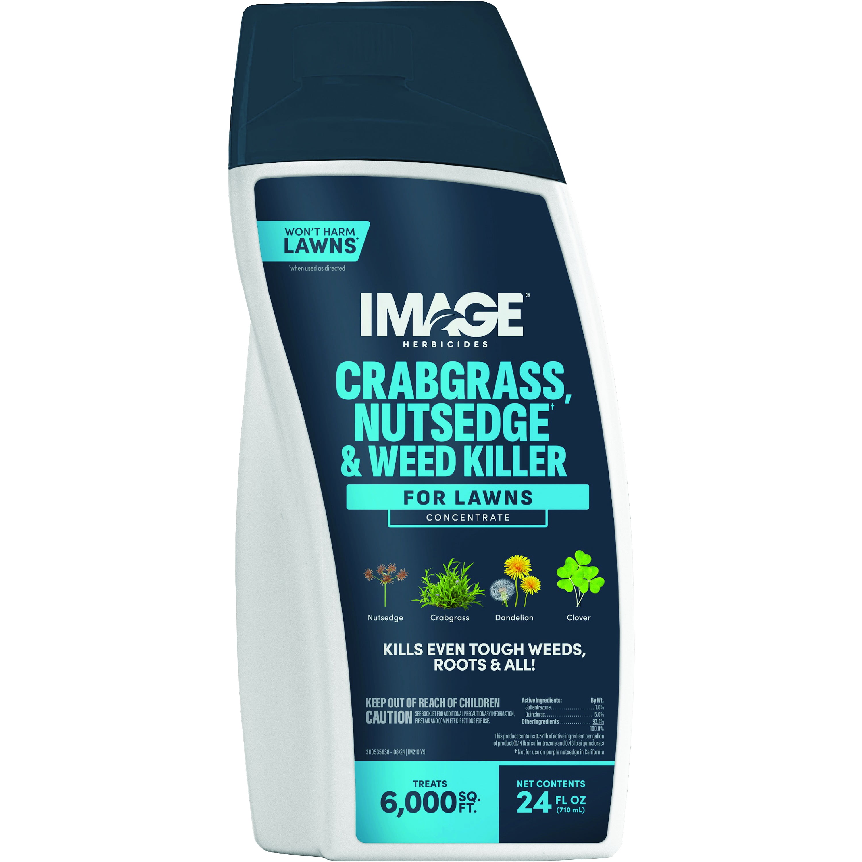 Image All-In-One Lawn Weed Killer Concentrate Liquid Spray 24 Oz ...
