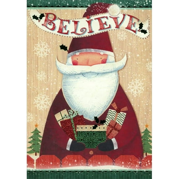 Image Arts Believe Santa Christmas Card (1 card/1 envelope)