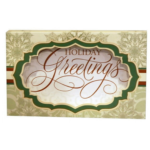 Image Arts Greeting Shadow Box - Box of 8 Christmas Cards