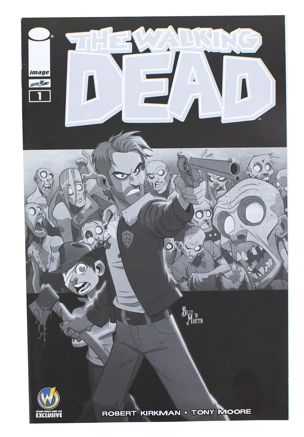 TOYNK TOYS Image Comics The Walking Dead #1 | WW Tulsa B&W Cover