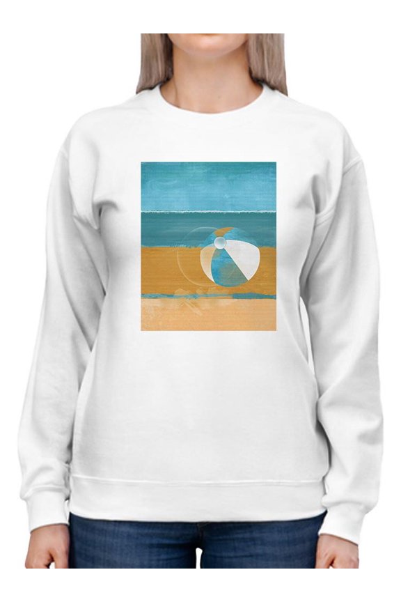 Beach Ball Sweatshirt Women's -Image Conscious Designs