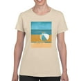 thumbnail image 1 of Image Conscious Beach Ball T-Shirt Womens -Porter Hastings Designs, Female Regular Fit, 1 of 4
