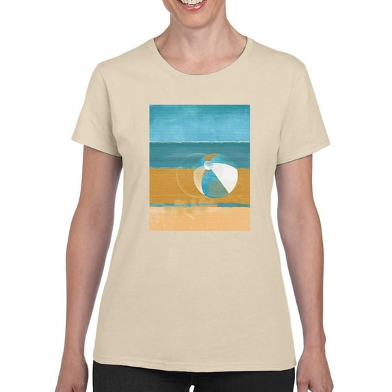 Image Conscious Beach Ball T-Shirt Womens -Porter Hastings Designs, Female Regular Fit