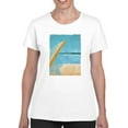 thumbnail image 1 of Image Conscious Beach Umbrella T-Shirt Womens -Porter Hastings Designs, Female Regular Fit, 1 of 4
