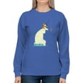 thumbnail image 1 of Image Conscious Bear And Man Fishing Sweatshirt Women -Jay Fleck Designs, Female Small, 1 of 4
