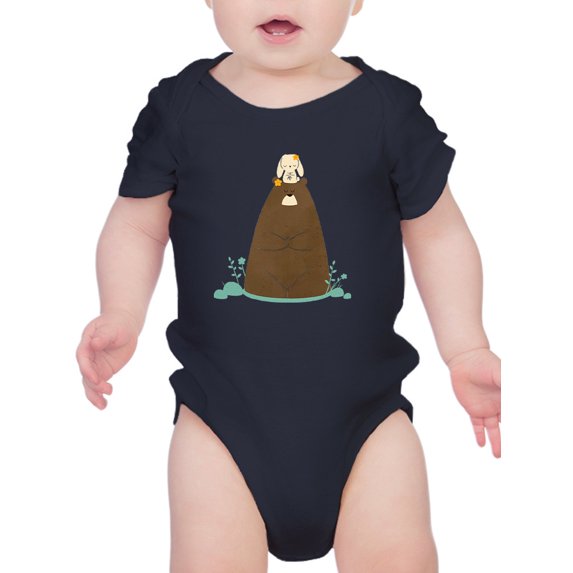 Image Conscious Bear And Penguin In Zen Bodysuit Infant -Jay Fleck Designs, Unisex Regular Fit