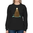 thumbnail image 1 of Image Conscious Bear And Penguin In Zen Sweatshirt Womens -Jay Fleck Designs, Female Casual Fit, 1 of 4