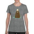 thumbnail image 1 of Image Conscious Bear And Penguin In Zen T-Shirt Womens -Jay Fleck Designs, Female Regular Fit, 1 of 4