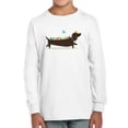 thumbnail image 1 of Image Conscious Birds On A Dachsund Long Sleeve Toddler -Jay Fleck Designs, Unisex Regular Fit, 1 of 4