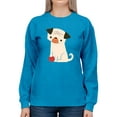 thumbnail image 1 of Image Conscious Dog With A Ball Sweatshirt Women -Jay Fleck Designs, Female Medium, 1 of 4