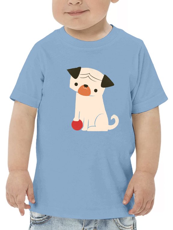 Dog With A Ball T-Shirt Toddler -Jay Fleck Designs, Unisex 3 Toddler