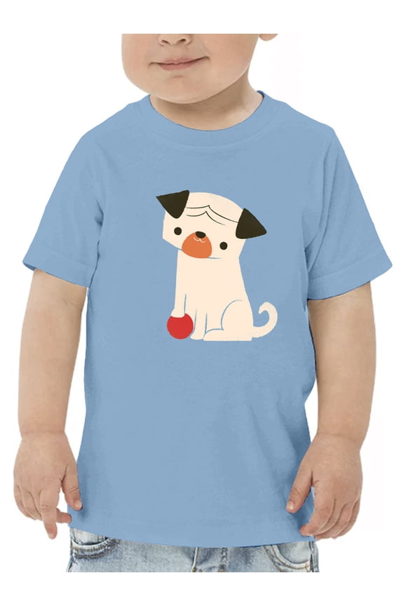 Dog With A Ball T-Shirt Toddler -Jay Fleck Designs, Unisex 3 Toddler
